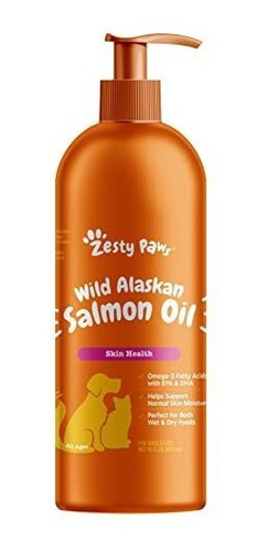 Puro Aceite De Salmón Salvaje De Alaska Para Perros Y Gatos 