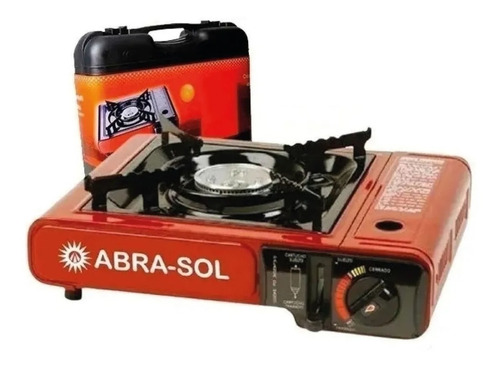 Anafe Portátil Abrasol 8643 Gas Butano 1 Hornalla Camping