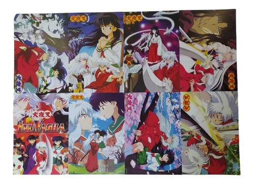 Set De 8 Posters Inuyasha Cada Uno Mide 42x29cm Anime Manga