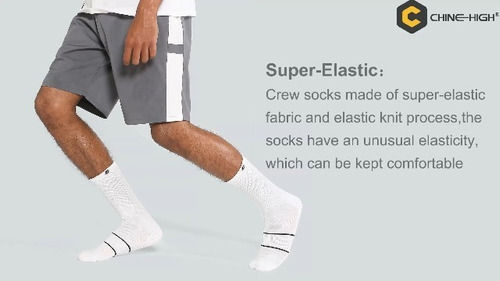 Chine High Men's Athletic Crew Socks 8 Pairs Cushioned Socks 