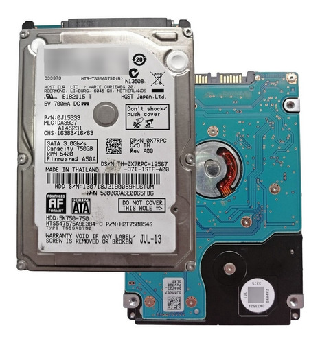 Disco Duro Interno Notebook 2,5'' Sata 750gb