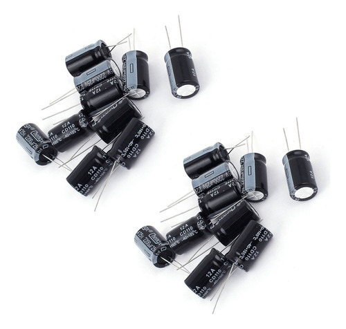 10 X Capacitor Electrolitico 1000 Uf 105° 25v 35v 50v