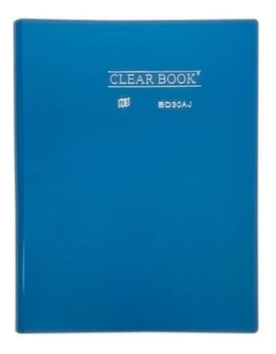 Pasta Catálogo A4 Com 30 Folhas Clearbook Yes Azul Escuro