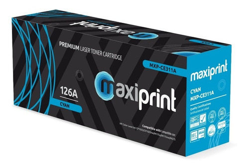 Toner Maxiprint Compatible Hp 126a Cian (ce311a)