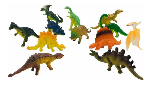 Set Tubo Dinosaurios Varios Manymals Minis Faydi 125