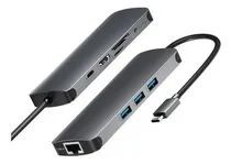 Comprar Adaptador 9 En 1 Usb C Hub Mac Macbook Air Pro 13 15 Hdmi 4k Color Gris Oscuro