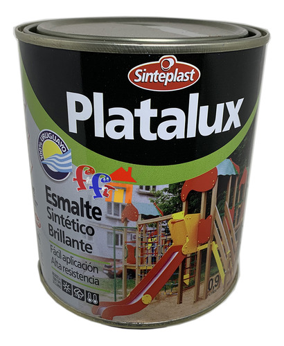 Pintura Esmalte Sintetico 0.9lt Blanco Sinteplast Platalux