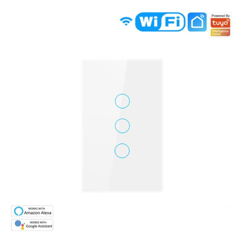 Interruptor Inteligente Switch Smart Touch Wifi - 3 Teclas