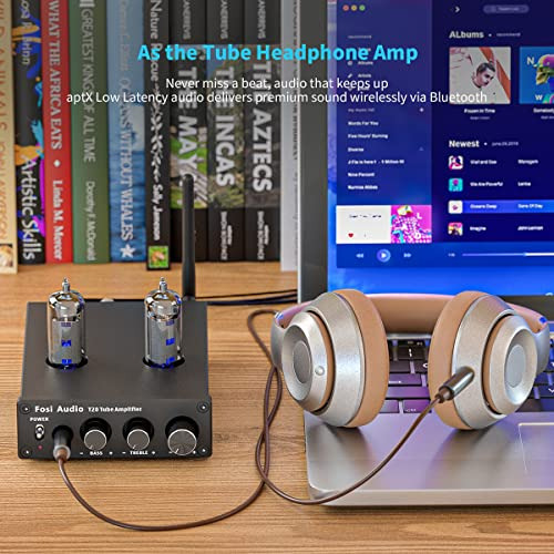 Fosi Audio T20 Bluetooth 5.0 Tube Amplifier Headphone Amp Su