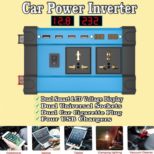 Kit De 18w Panel Solar+600w(pico) Inversor 12v A 220v O 110v