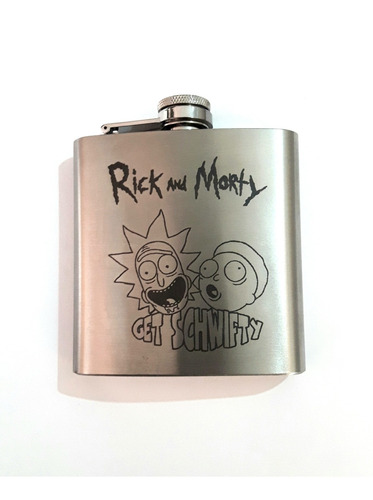 Licorera Acero Inoxidable Rick And Morty 