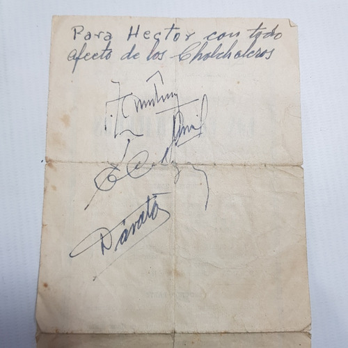 Imagen 3 de 5 de Antiguo Programa Los Chalchaleros Autografiado Mag 59927