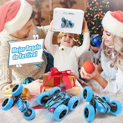 Carro De Control Remoto Deriva Rotación De 360 Grados Con Música Y Luz Color Azul ZL-928-7 CNZLING