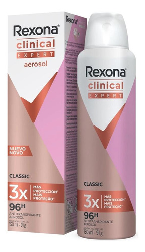 Desodorante Aerosol Rexona Clinical Classic 150ml