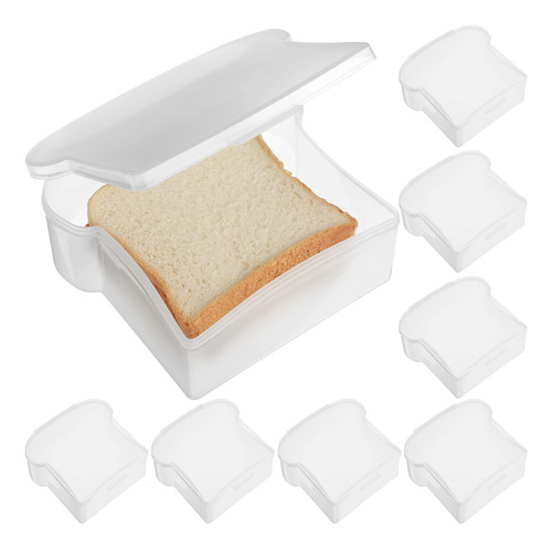 Potchen 8 Pcs 20 Oz Toast Shape Sandwich Caja De 5vxso