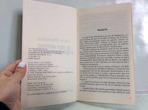 Imagen 4 de 4 de El Rey Arturo Y Sus Caballeros - John Steinbeck - Épica