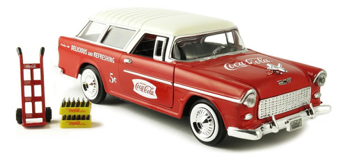 Chevrolet 1955 Nomad Carro Caja Coca Cola - Motor City 1/24 