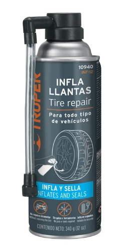 Kit Emergencia Extintor + Linterna Luz + Inflallantas Auto