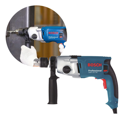 Taladro Sin Impacto Reversible Bosch Gbm 16-2 Re 800w 