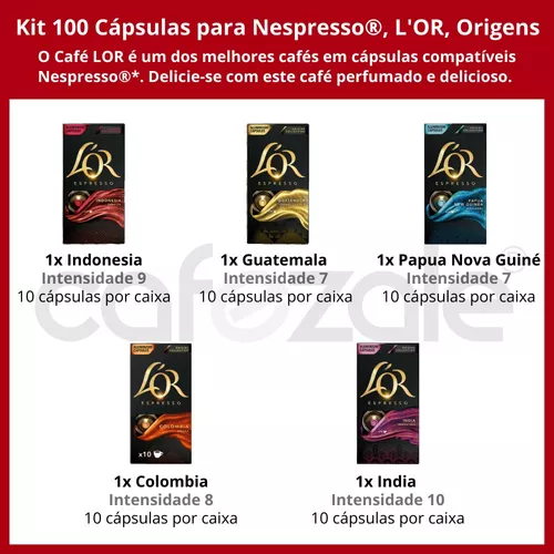 Café L'OR Papua Nova-Guiné 10 Cápsulas - Lor - Cápsulas de Bebidas