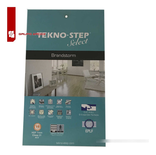Imagen 5 de 6 de Piso Laminado Teknostep Brandstorm Mapleton 7mmtextura Bisel