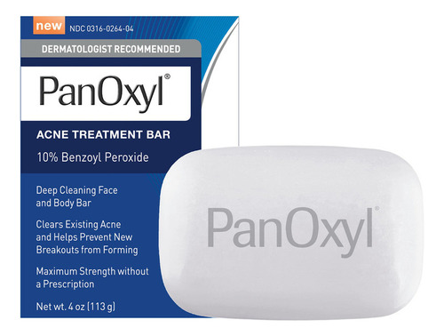 Jabón Panoxyl Para Acné Con 10% De Peróxido De Benzoílo