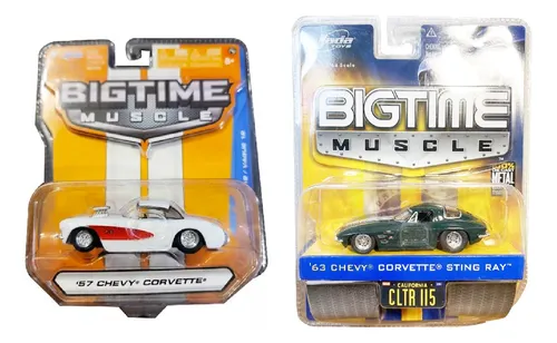 Jada Big Time Muscle Kit C/2 57 Chevy Corvette 63 Sting Ray