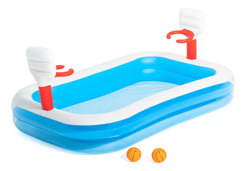 Piscina Infantil Inflable Bestway Cancha Juego Basket C/aros