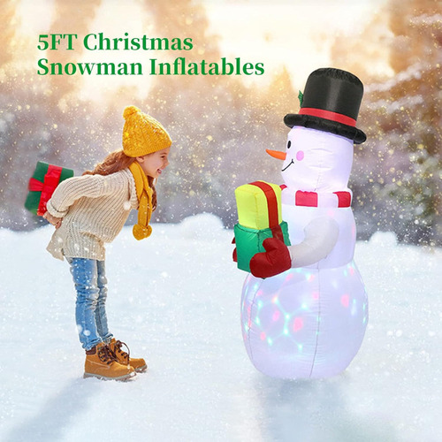 M Juguetes Inflables Navideños Muñeco De Nieve Inflable