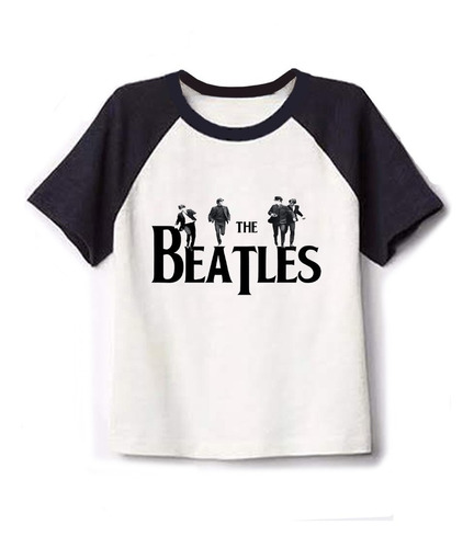 Remera Combinada The Beatles !! Rock-metal-niños
