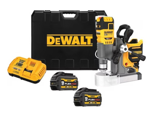 Taladro Magnético Inalambrico Dewalt Flexvolt Dcd1623gx2 Color Amarillo