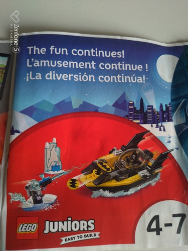Lego Júnior Batman Vs Mr Freeze 10737 - 4-7 Anos Com Manual (Usado)
