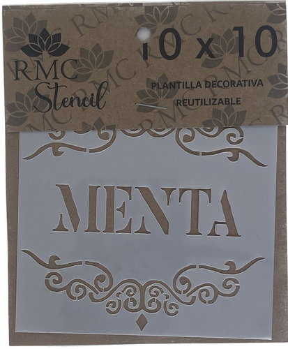 Plantilla Stencil Cocina Reposteria Condimentos 10 X 10