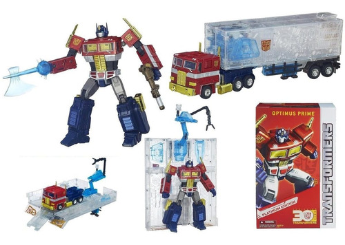 Optimus Prime Platinum Transformers Detalles Empaq Mide 24cm