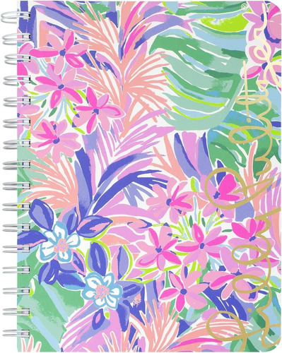 Lilly Pulitzer - Cuaderno En Espiral  8.5 X 6.5 In  Tamaño 