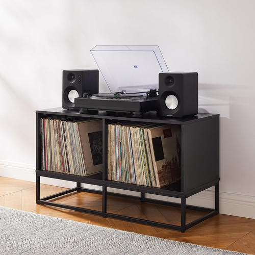 Crosley Furniture Enzo - Consola De Almacenamiento De Discos