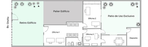Sobre Bv. Oroño 900 Rosario Alquiler Apto Consultorios Oficinas Local Impecable, Con Patio