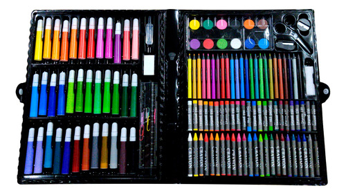 Set Maleta 150 Piezas De Arte Lápices Para Colorear Wj-7