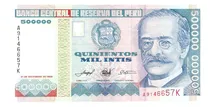 Comprar Intis De Colección Unc,  500000 Intis - Ricardo Palma Nuevo