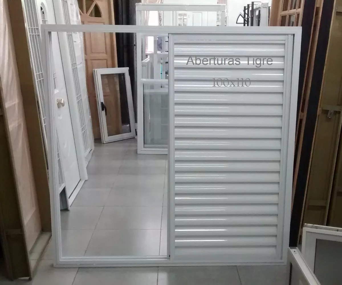 Postigo Celosía De Aluminio Blanco P/ventana 150 X 110 Cm