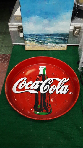 Antigua Charola Coca Cola 34cm Años 80s