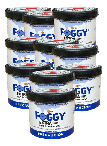 Insecticida Humo Foggy 45gr 10 Piezas