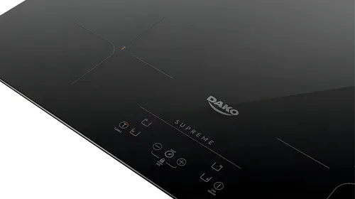 Cooktop De Indução  4 Bocas Preto Com Trava De Segurança Dako Supreme 220v