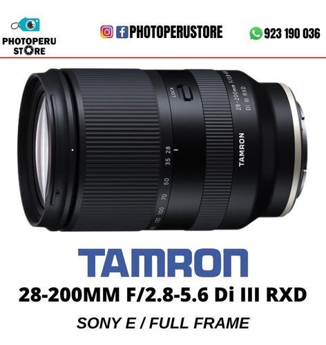 Lente Tamron 28-200mm F2.8-5.6 Nuevo Stock - Photoperu Store