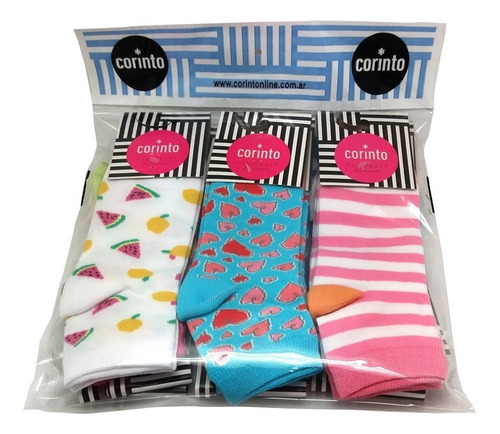 Medias Surtidas Pack X24 2102 + Cuotas Corinto