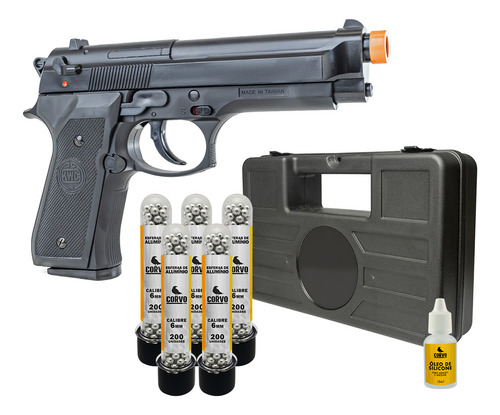 Arminha De Bolinha 6mm Pt92 + Case Maleta + Esferas Alumínio