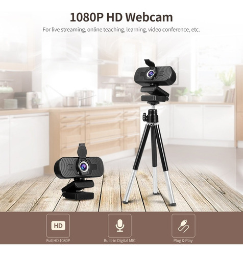 1080p Hd Gran Angular Cámara Web Video Conferencia Cámara