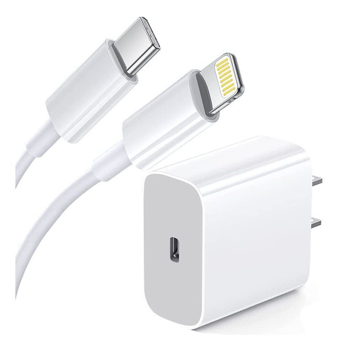 Cargador Rápido Para iPhone, [certificado Apple Mfi] Adaptad