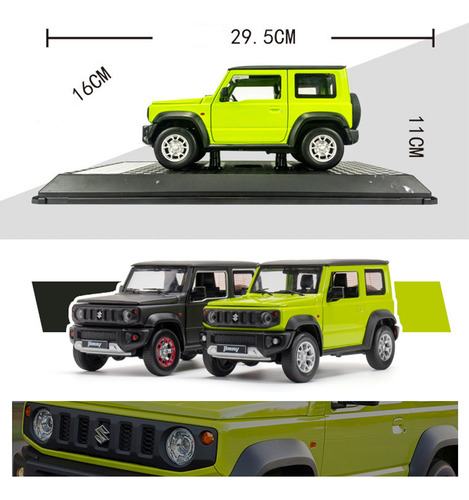 Suzuki Jimny 1/18 Miniatura Metal Coche Con Luces Y Sonido