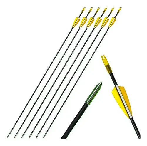 06 Flechas Vixion Pulse Carbono Para Arco E Flecha A26 (x
